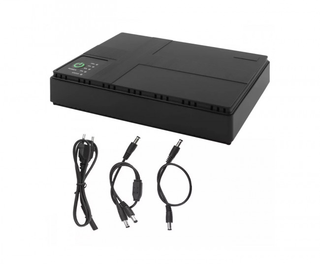 Портативный источник бесперебойного питания DC UPS 10400mAh (black)